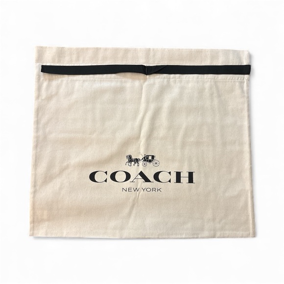 Coach Handbags - New Coach Dust Bag with Black Ribbon Size Large